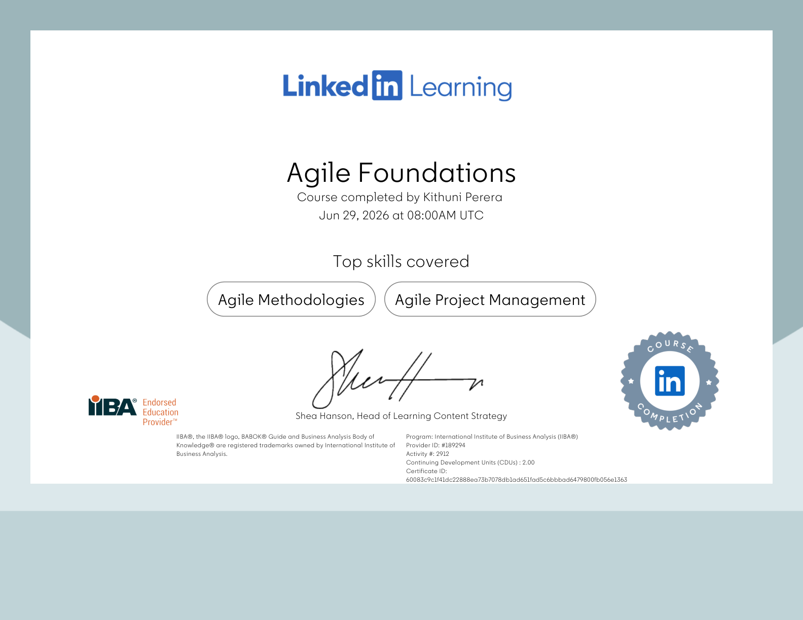 Agile Foundations