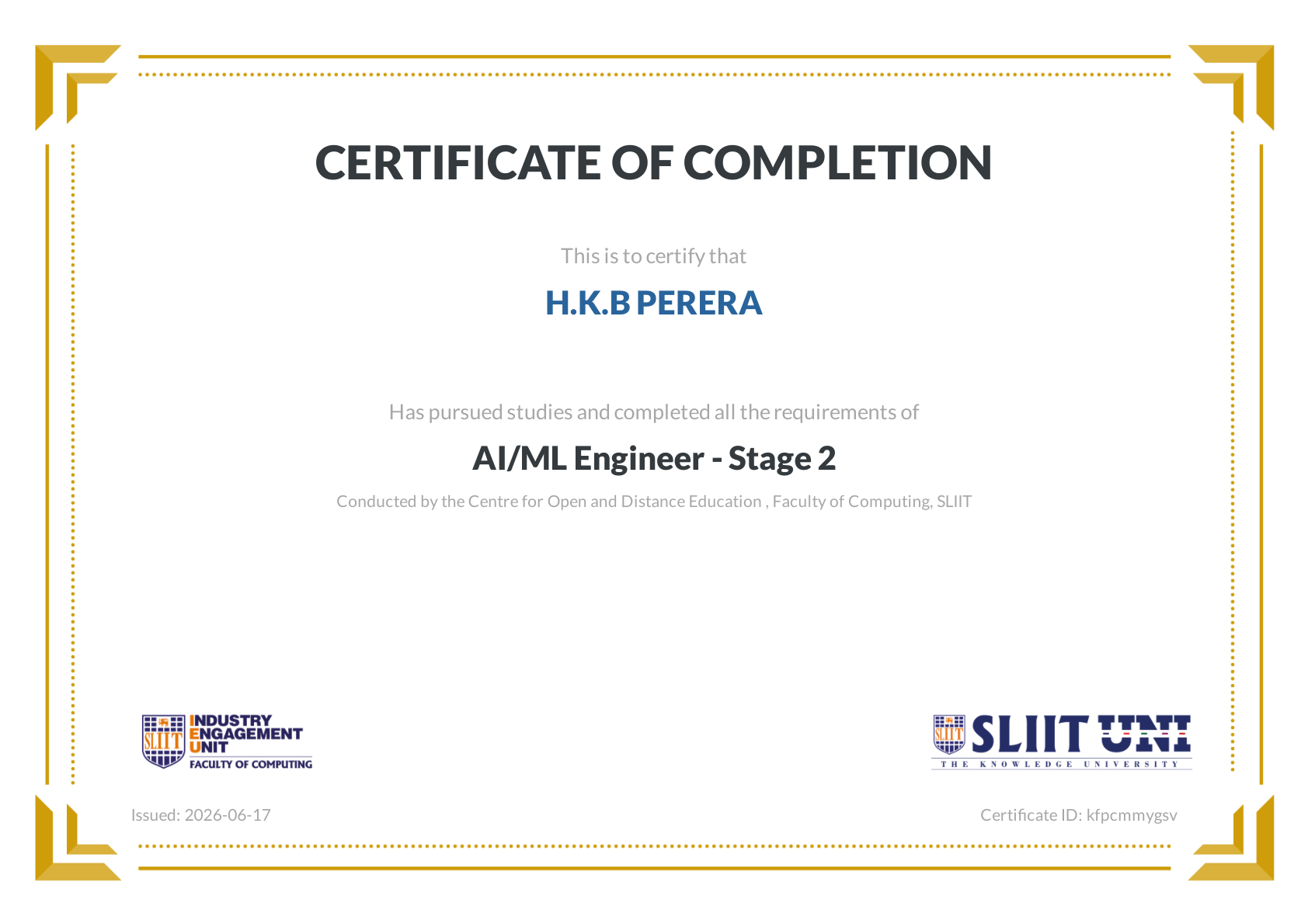 AI/ML Engineer - Stage 2