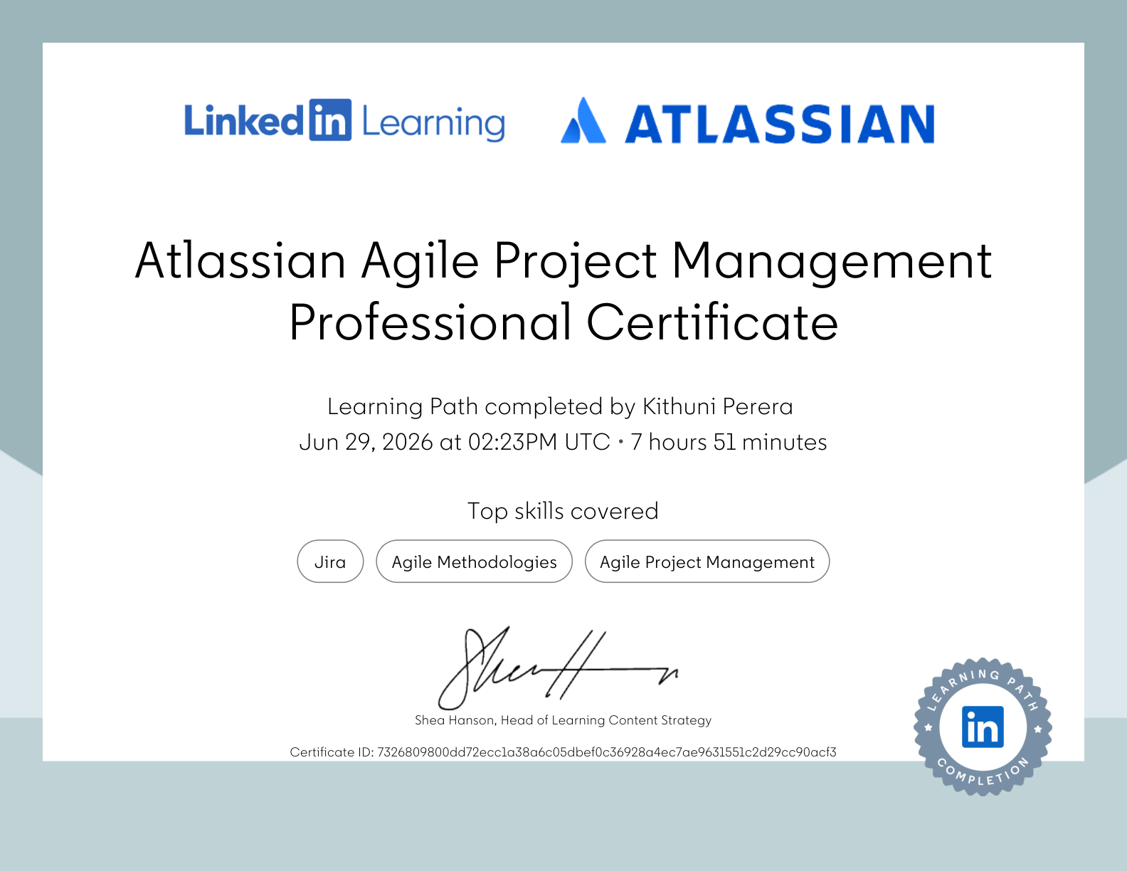 Atlassian Agile Project Management Professional Certificate