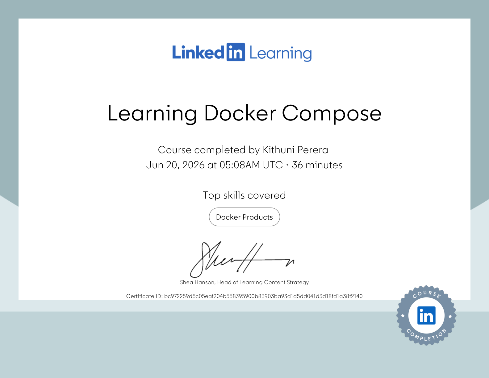 Learning Docker Compose