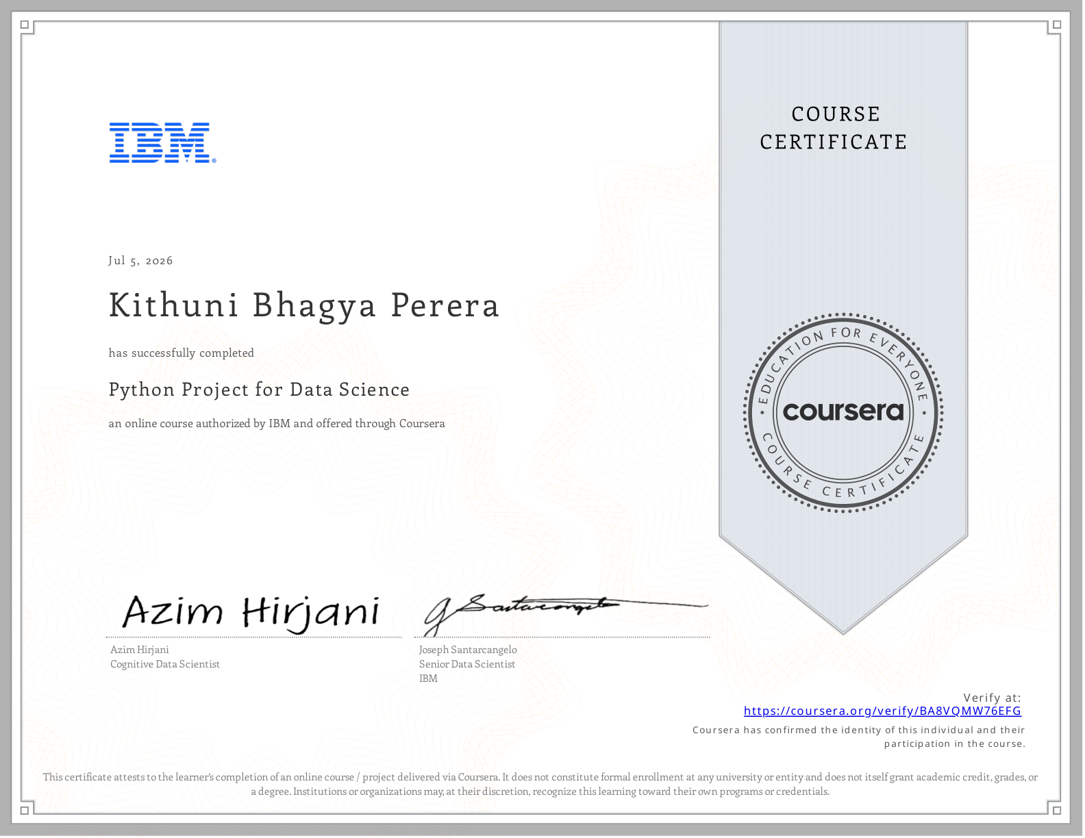 Python Project for Data Science